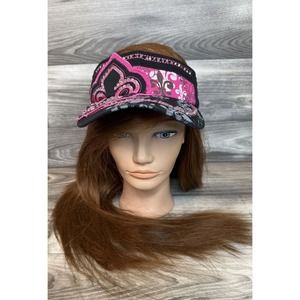 Cowgirl Brand Visor Cap Hat Bratz Style Rhinestone Embellished -